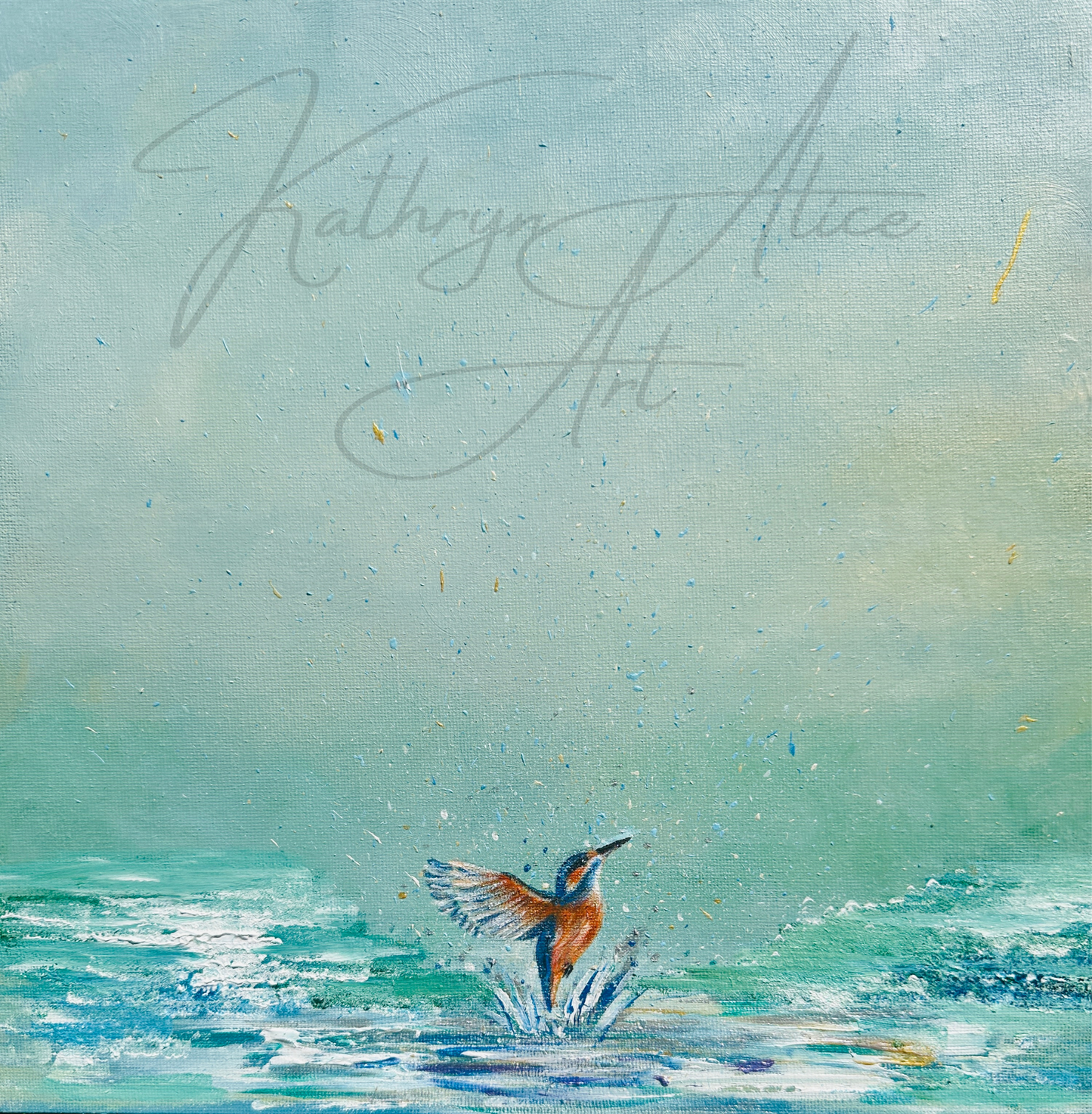 Kingfisher Rising - Original